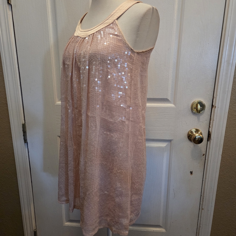 Betsey Johnson Pink Sequins Dress Sequin Sleeveless Sexy Party Formal Size 0 Y2k - Picture 7 of 11